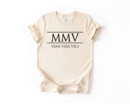 21st Birthday T-Shirt Roman Number - Birthday Tees