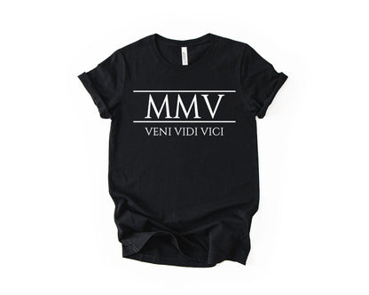 21st Birthday T-Shirt Roman Number - Birthday Tees