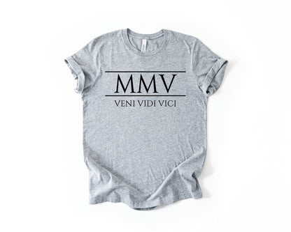 21st Birthday T-Shirt Roman Number - Birthday Tees