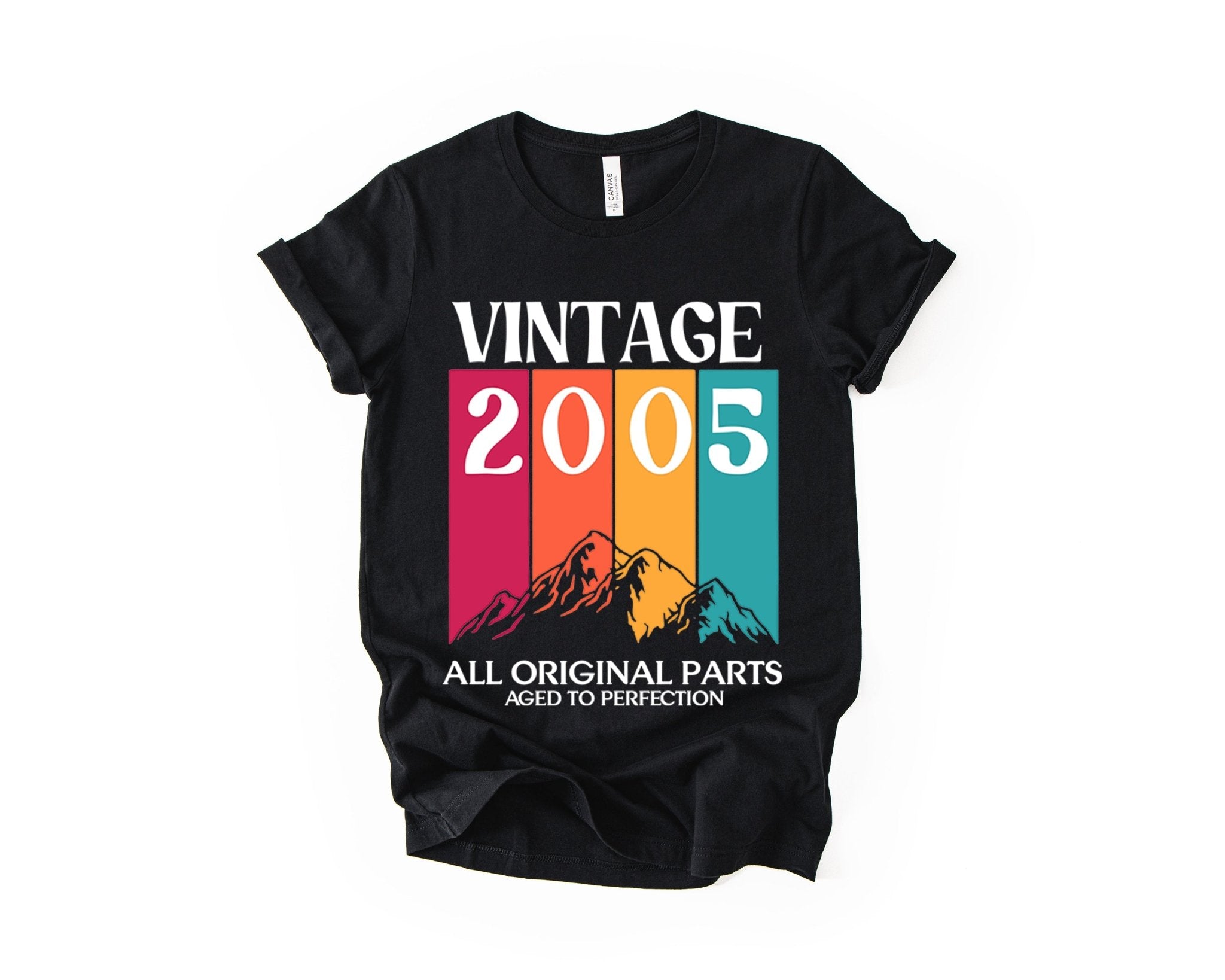 21st Birthday T-Shirt Vintage Mountain - Birthday Tees