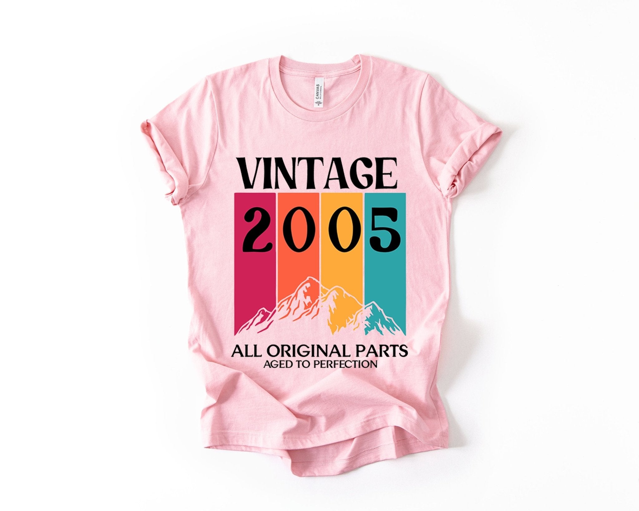 21st Birthday T-Shirt Vintage Mountain - Birthday Tees