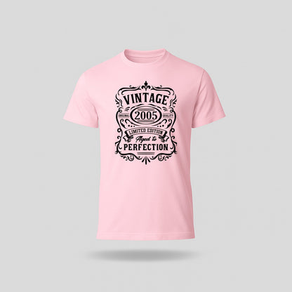 21st Birthday T-Shirt - Vintage Perfection - Birthday Tees
