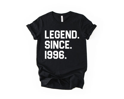 30th Birthday T-shirt - Legend Since - Birthday Tees