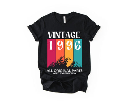 30th Birthday T-Shirt Vintage Mountain - Birthday Tees