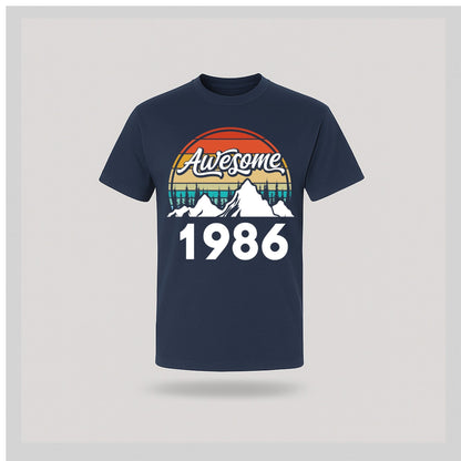 40th Birthday T-Shirt Awesome High - Birthday Tees