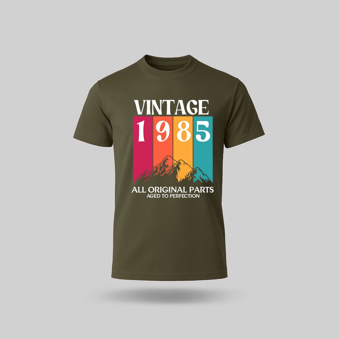 40th Birthday T-Shirt Vintage Mountain - birthdaytees.co