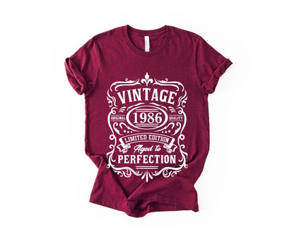 40th Birthday T-Shirt - Vintage Perfection - Birthday Tees