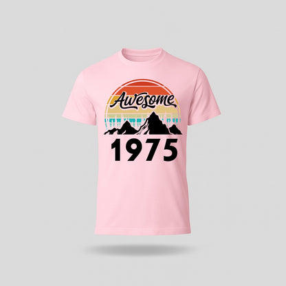 50th Birthday T-Shirt Awesome High - birthdaytees.co