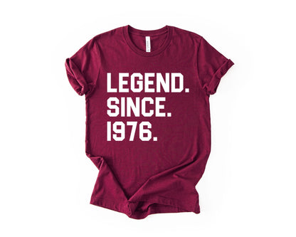 50th Birthday T-shirt - Legend Since - Birthday Tees