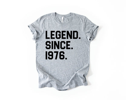 50th Birthday T-shirt - Legend Since - Birthday Tees