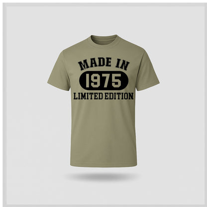 50th Birthday T-shirt - Made In - birthdaytees.co