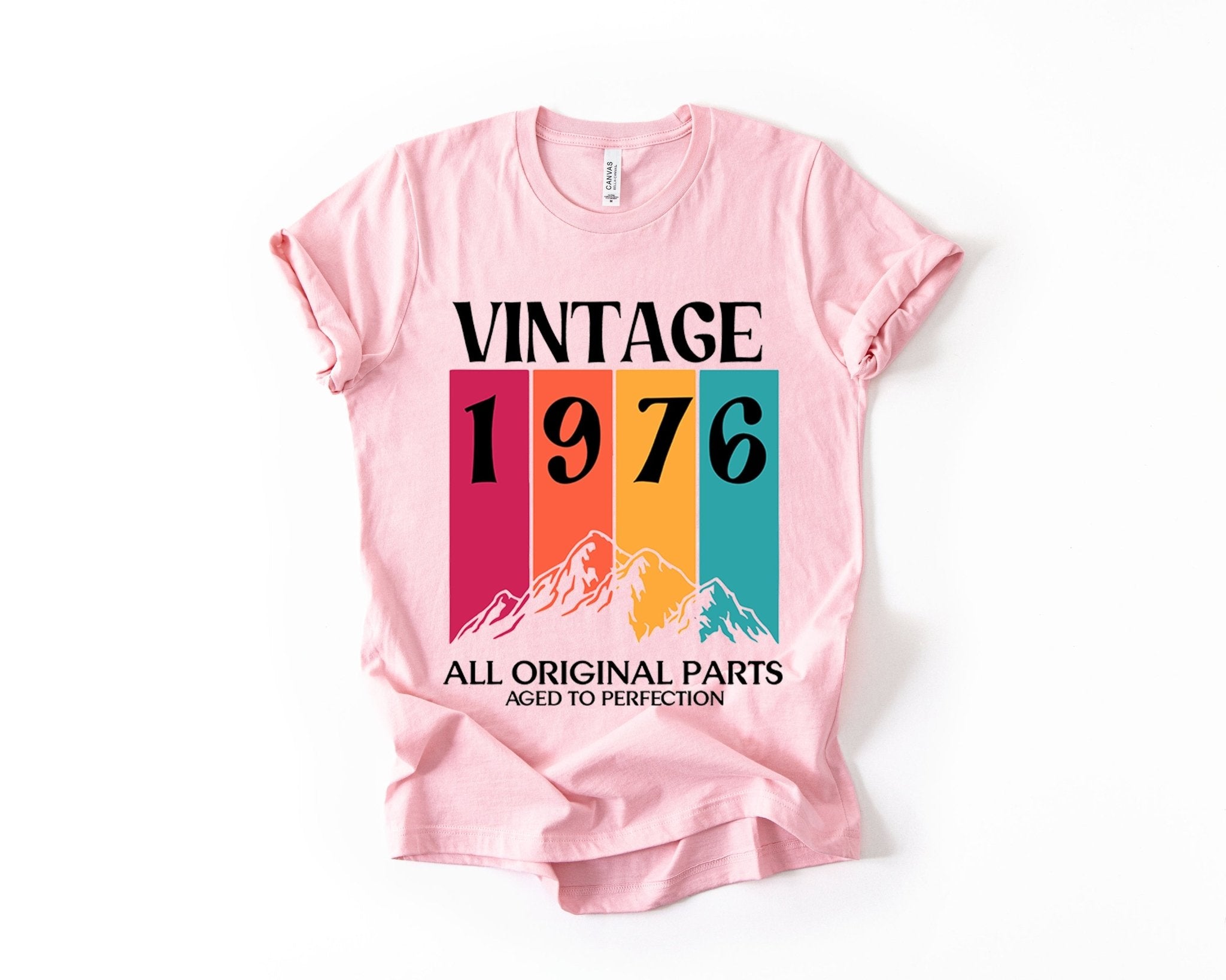 50th Birthday T-Shirt Vintage Mountain - Birthday Tees
