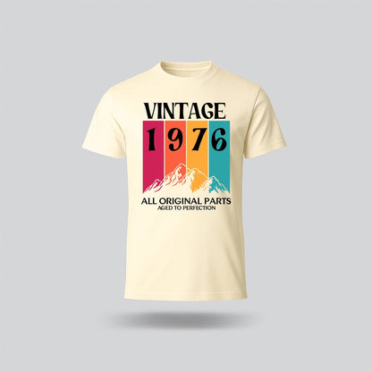 50th Birthday T-Shirt Vintage Mountain - Birthday Tees