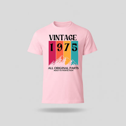 50th Birthday T-Shirt Vintage Mountain - birthdaytees.co
