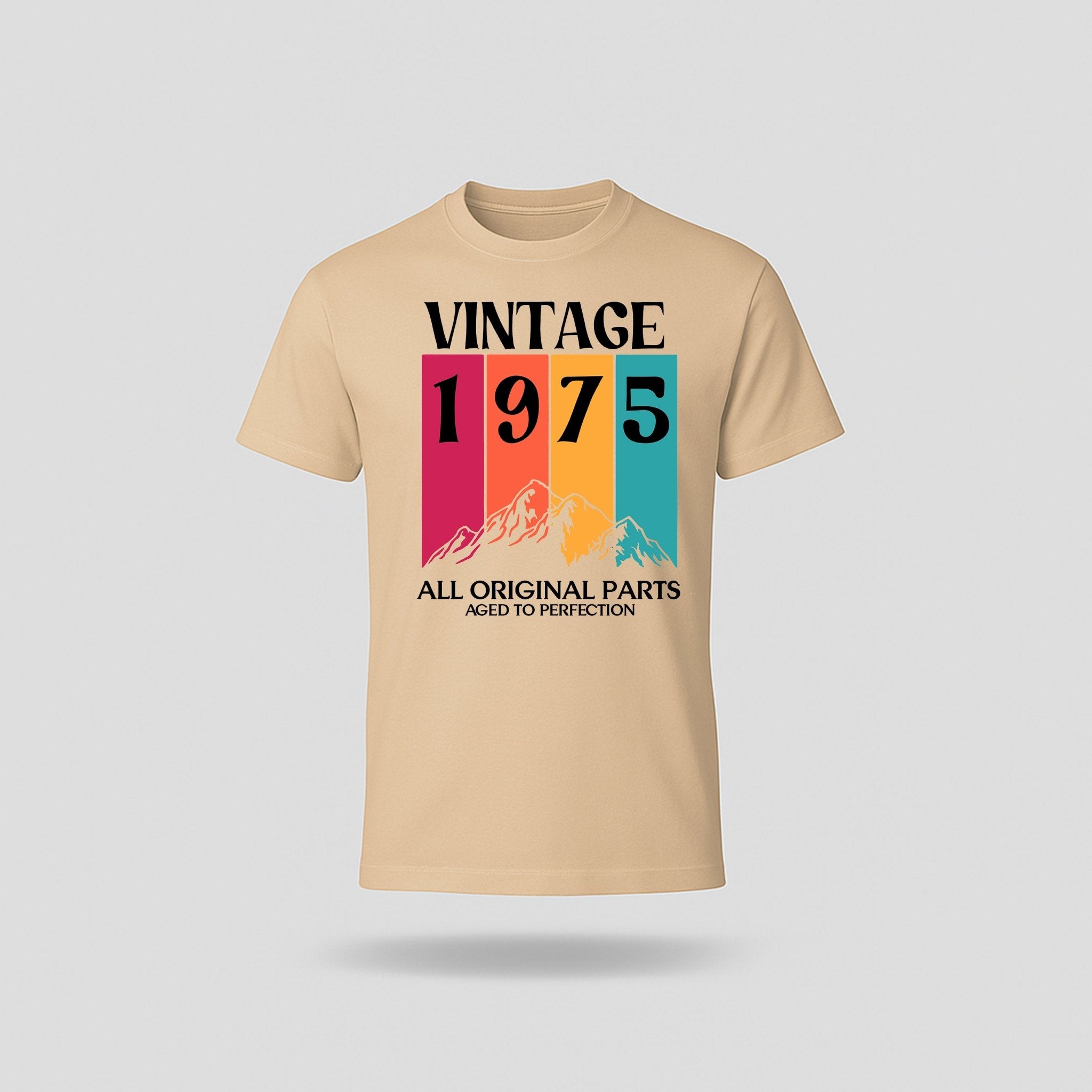 50th Birthday T-Shirt Vintage Mountain - birthdaytees.co