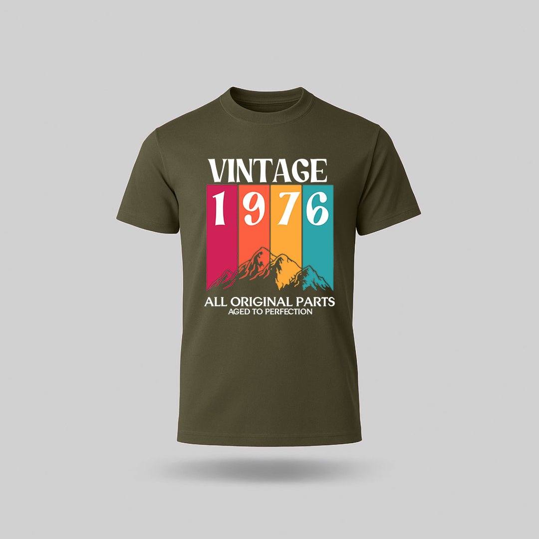 50th Birthday T-Shirt Vintage Mountain - Birthday Tees