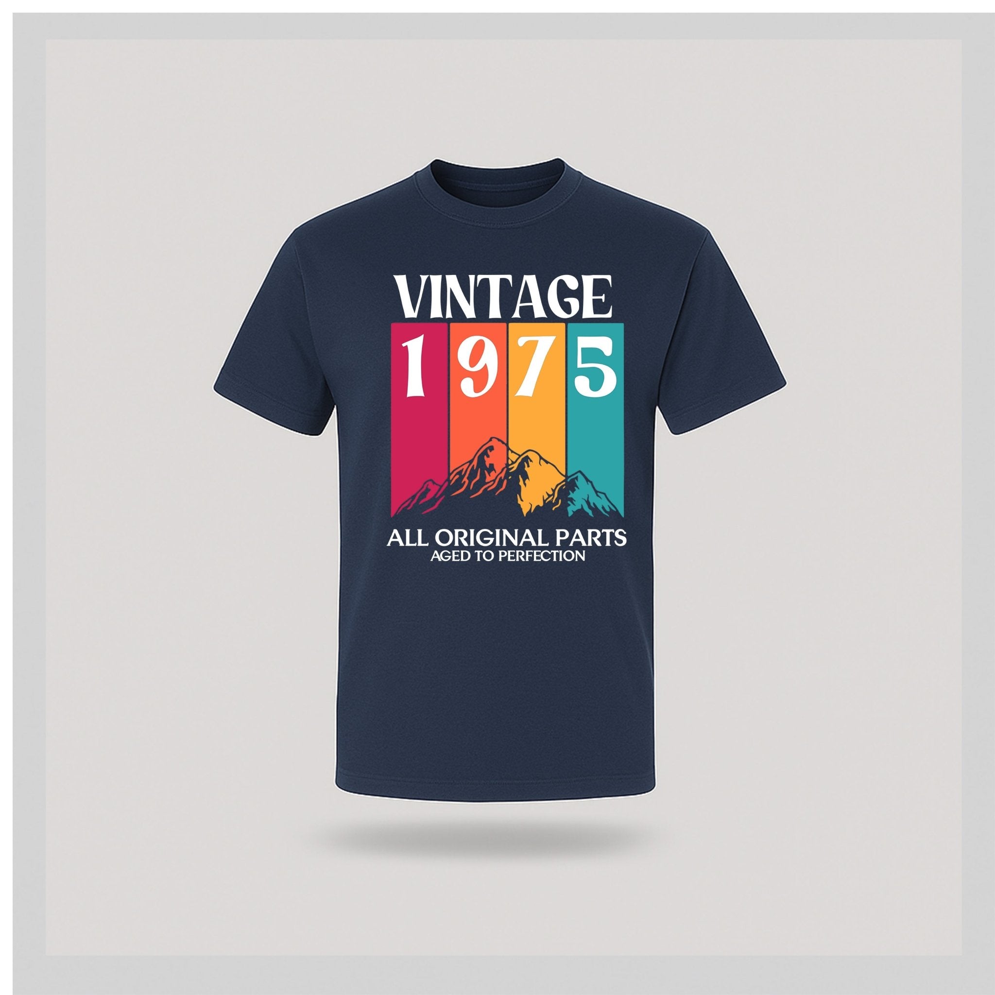 50th Birthday T-Shirt Vintage Mountain - birthdaytees.co