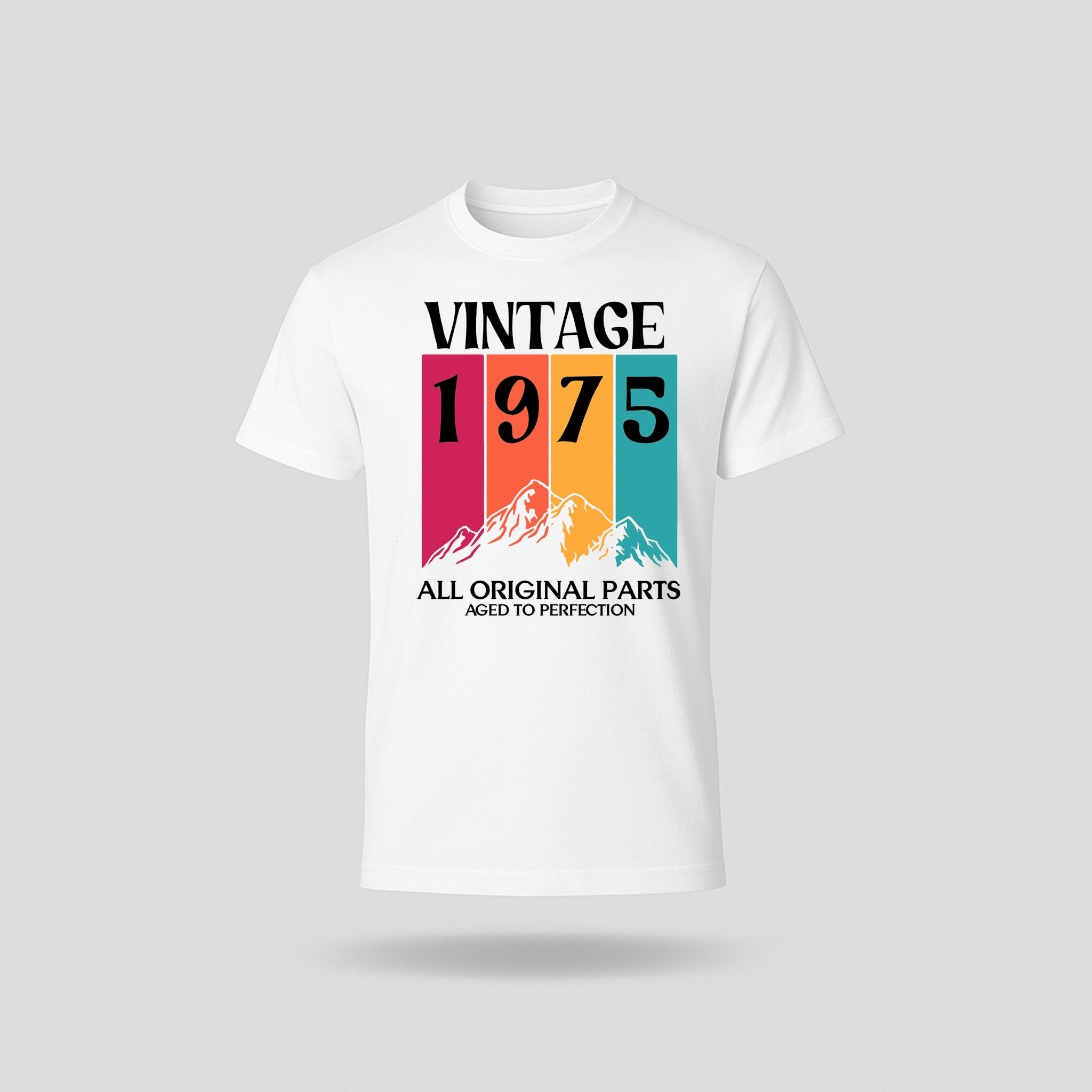 50th Birthday T-Shirt Vintage Mountain - birthdaytees.co