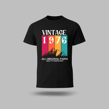 50th Birthday T-Shirt Vintage Mountain - Birthday Tees