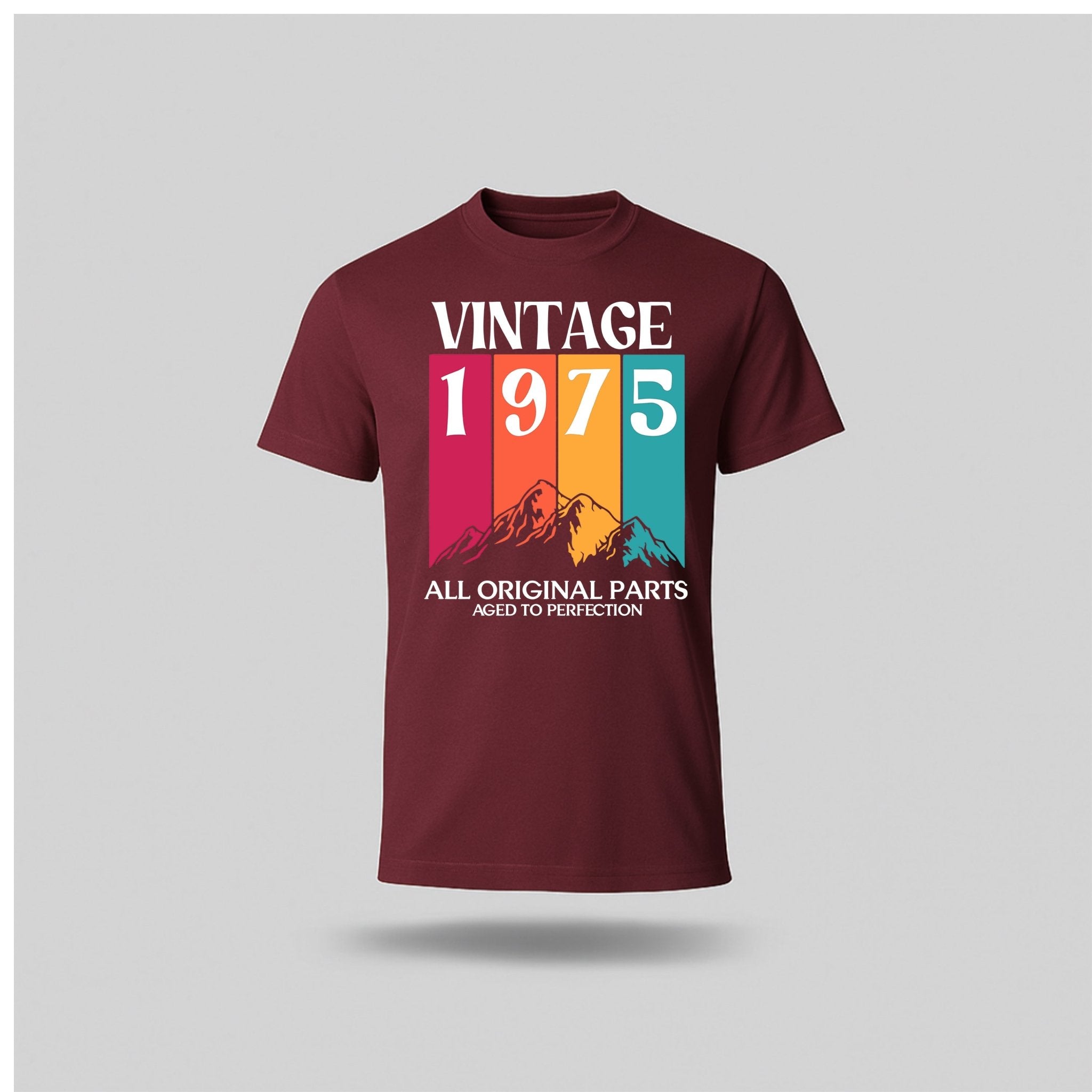 50th Birthday T-Shirt Vintage Mountain - birthdaytees.co