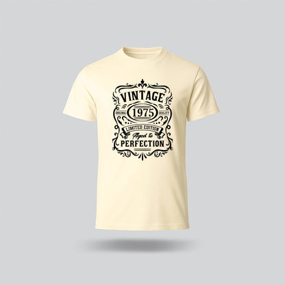50th Birthday T-Shirt - Vintage Perfection - birthdaytees.co