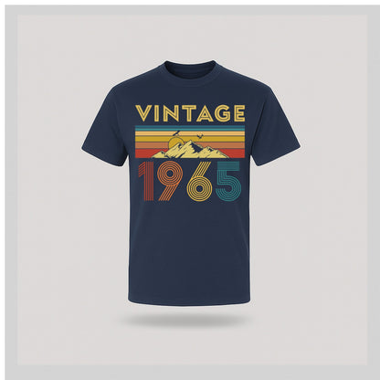 60th Birthday T-Shirt - Vintage Retro - birthdaytees.co