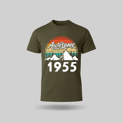 70th Birthday T-Shirt Awesome High - birthdaytees.co
