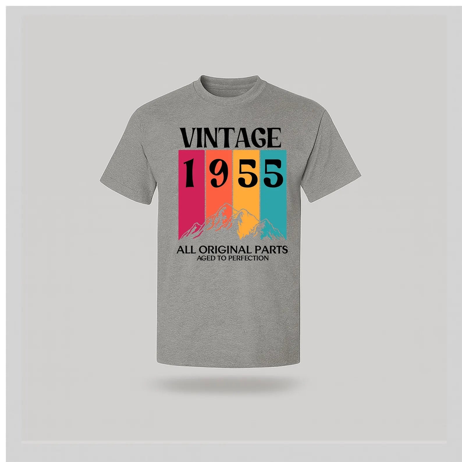 70th Birthday T-Shirt Vintage Mountain - birthdaytees.co
