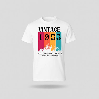 70th Birthday T-Shirt Vintage Mountain - birthdaytees.co